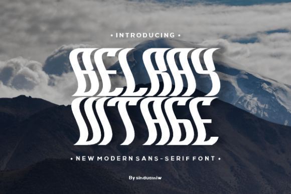 Belray Vitage Font for Modern Business Branding
