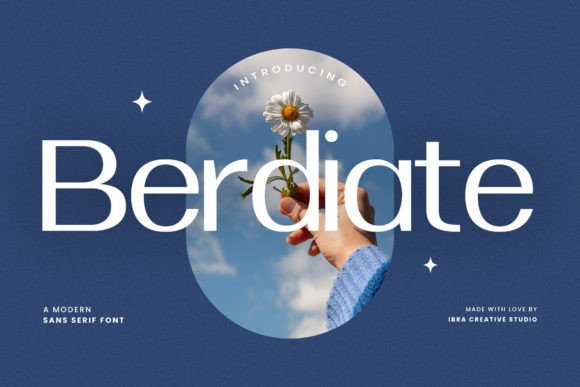 Berdiate Typeface for Modern Maker Brands