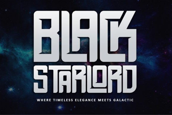 Black Starlord Typeface for Editorial Design