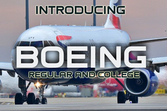 Boeing Typeface for Modern Makers