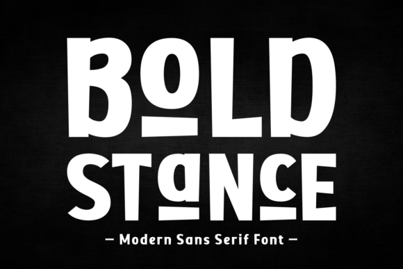 Bold Stance: A Modern Sans Serif Font for Makers