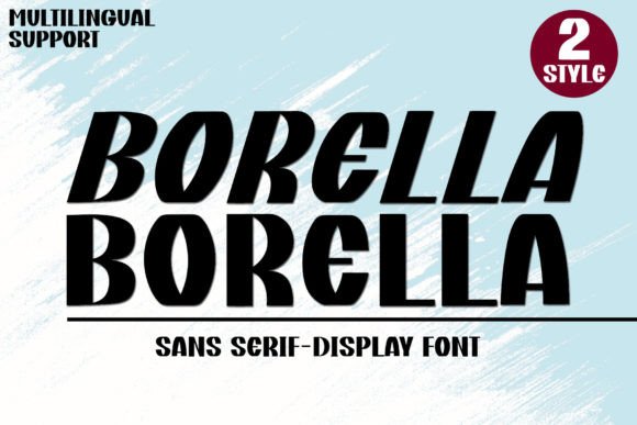 Borella: An Elegant Sans Serif Typeface