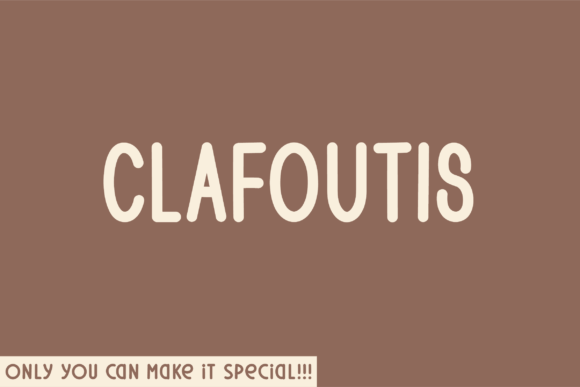 Clafoutis: The Sans Serif Typeface for Bold Branding