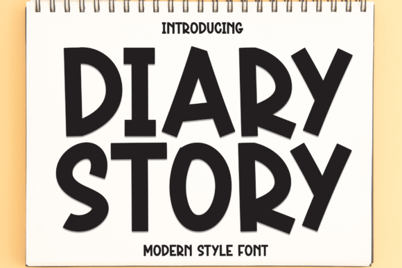 Diary Story Typeface for Modern Branding