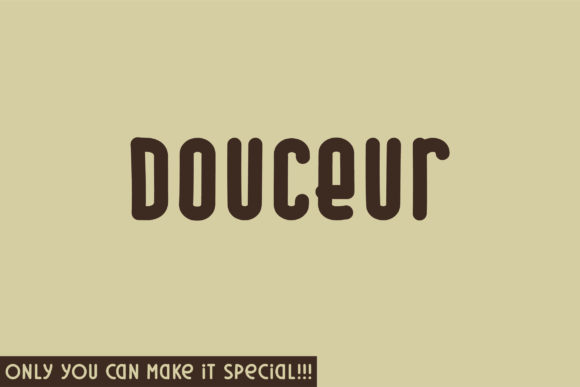 Douceur: A Modern Sans Serif Display Font