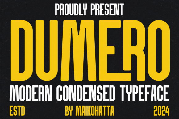 Dumero: A Modern Sans Serif Typeface for Web Design