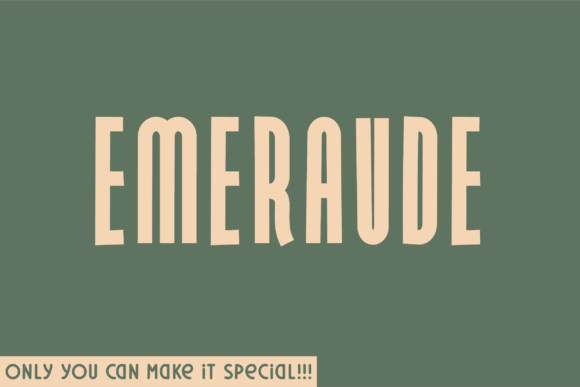 Emeraude Font for Modern Crafters