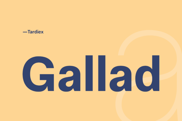 Gallad: A Refined Sans Serif Typeface for Modern Editorial Design