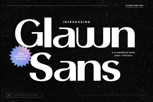 Glawn Sans: A Glamorous Typeface for Modern Web Design