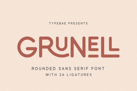 Grunell: A Rounded Sans Serif Typeface for Modern Brands