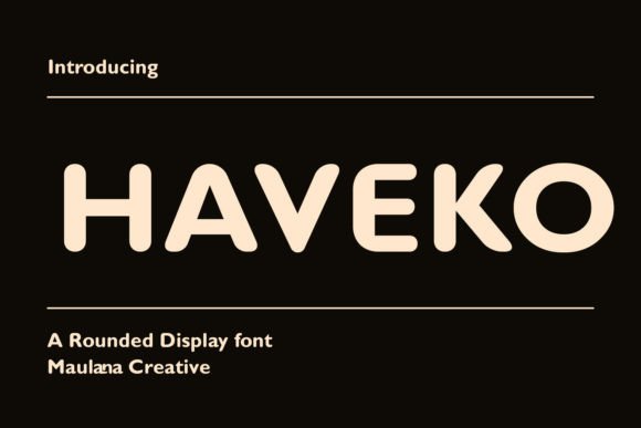 Haveko: A Modern Typeface for Clear Editorial Design
