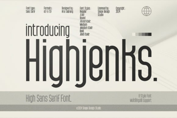 Highjenks Typeface for Modern Web Design
