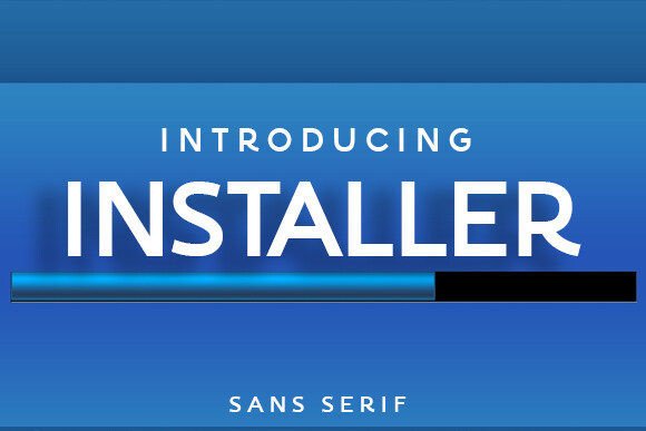 Installer: The Elegant Sans Serif Typeface for Web Design