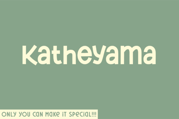 Katheyama Font for Modern Web Design