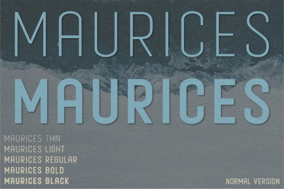 Maurices: A Refined Sans Serif Typeface for Modern Editors