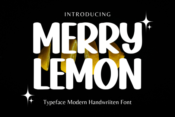 Merry Lemon Font for Handmade Brands