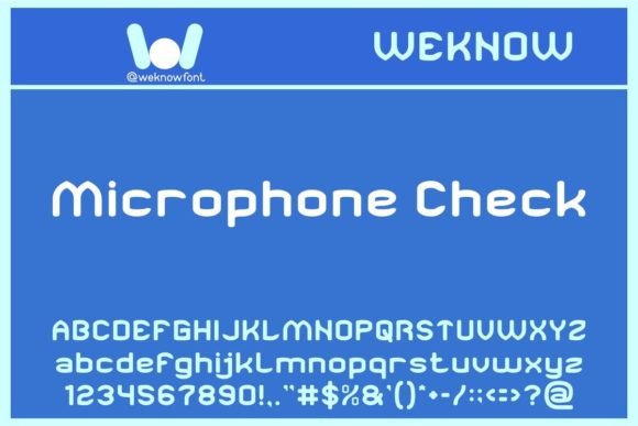Microphone Check Font for Bold Brand Identity