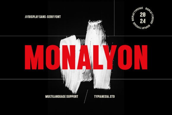 Monalyon: The Bold Display Typeface for Digital Impact