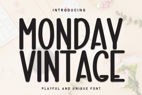 Monday Vintage: A Casual Sans Serif Typeface for Web Design