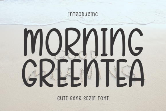 Morning Greentea Font for Handmade Branding