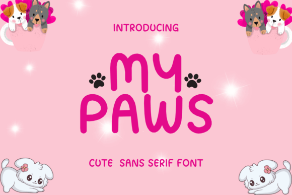 My Paws: A Cute Sans Serif Font for Makers