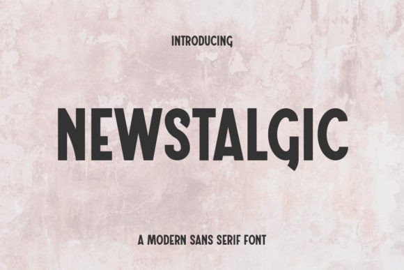 Newstalgic Font: Bold Vintage Sans Serif for Modern Campaigns
