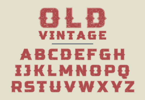 Old Vintage Font for Rustic Maker Branding