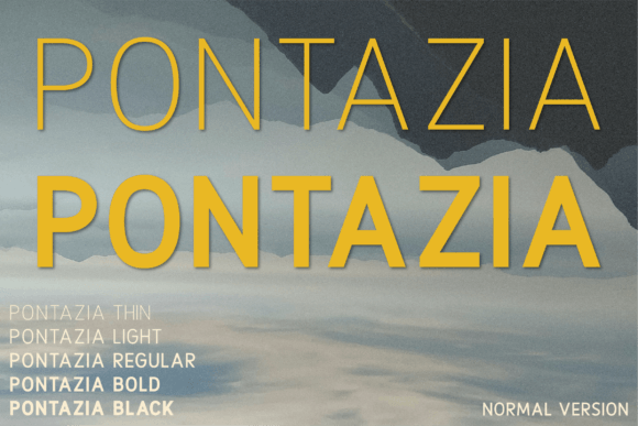 Pontazia Typeface for Clear Campaign Design