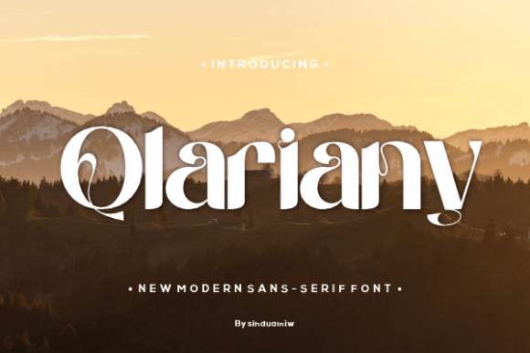 Qlariany: A Bold Sans Serif Font for Makers