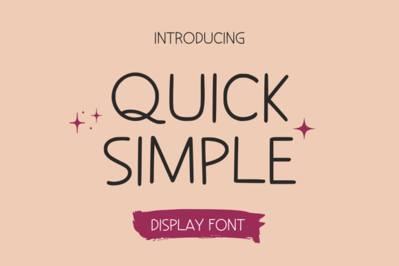 Quick Simple Typeface for Editorial Design