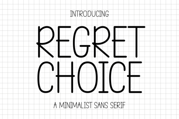 Regret Choice Font for Scroll-Stopping Designs