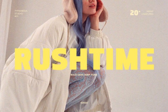 Rushtime: Bold Sans Serif Font for Crafters
