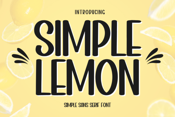 Simple Lemon: A Fresh Sans Serif Font for Makers